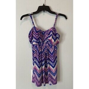 NoBo Spaghetti Strap Blouse with Built in Bra. Medium